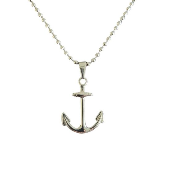 Legacy for MEN by Simone Sm Mens Anchor Pendant Stainless Steel 24" - Picture 3 of 3